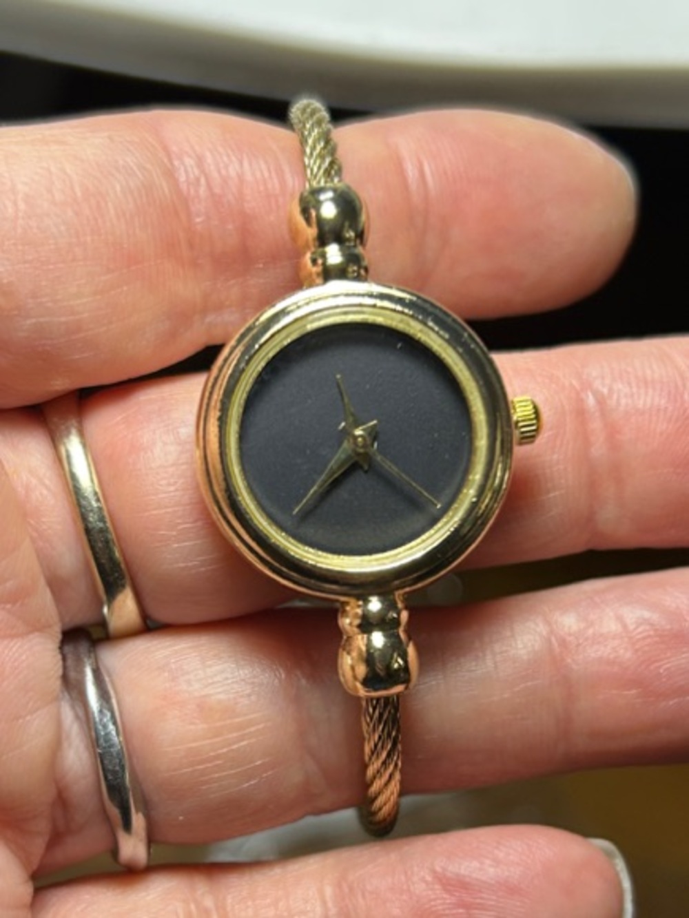 3/$25 Round Dial Wrap Bangle Quartz Watch